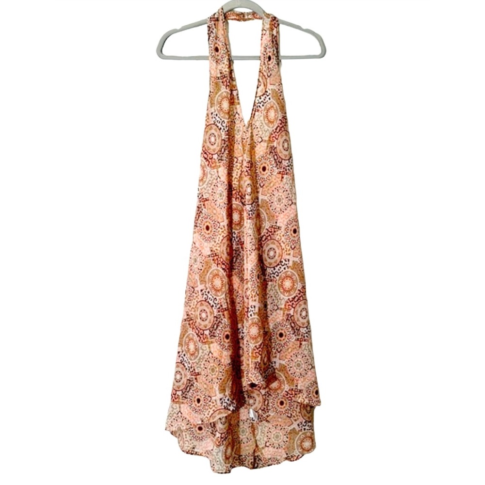 Josh Brody size one size fits all 100% polyester High/ low cover-up pretty print